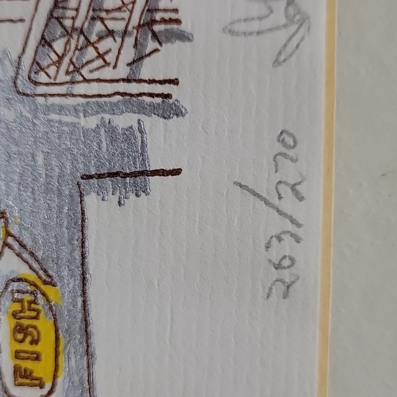 Pike Place Market Art Framed SIGNED. Seattle - Picture 2 of 9